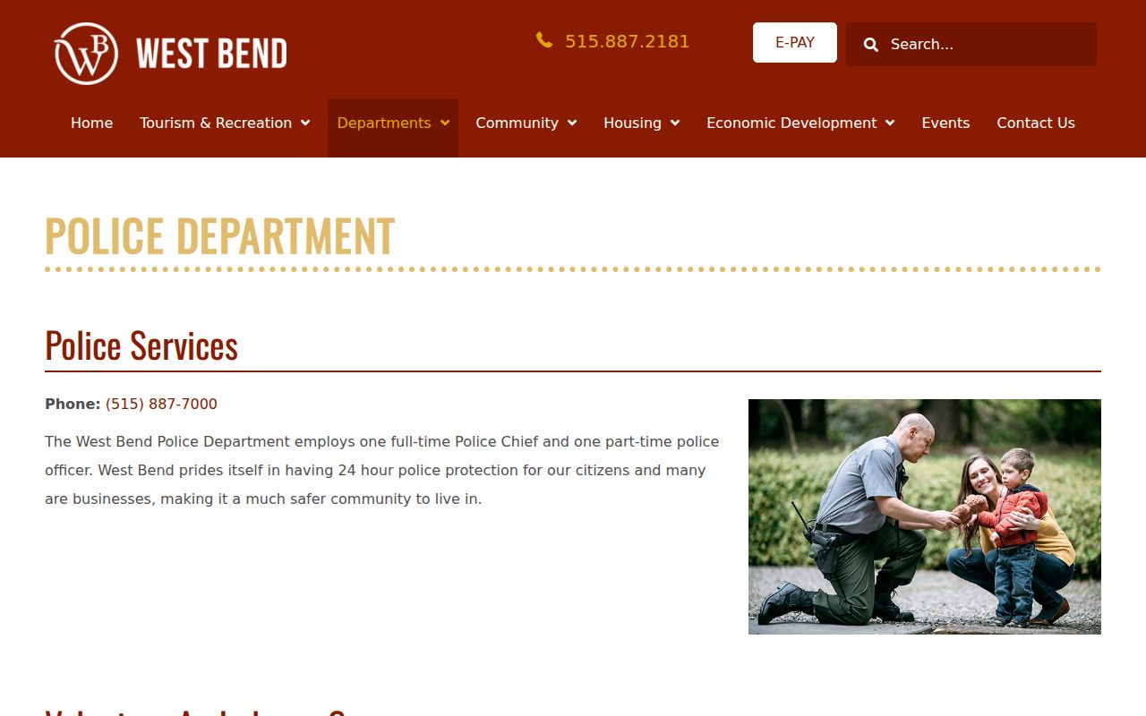 West Bend police services criminal record contact page